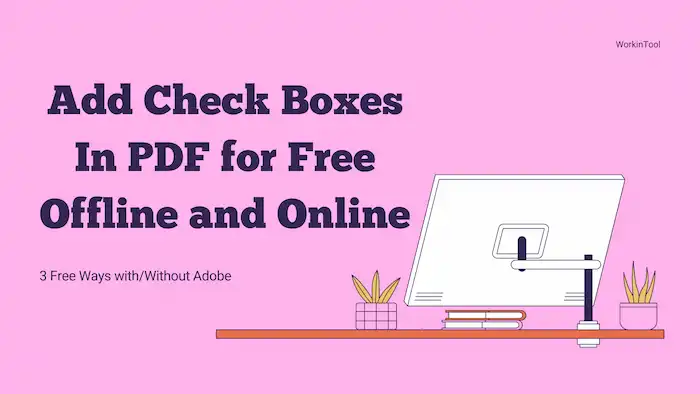 how to add check boxes in pdf