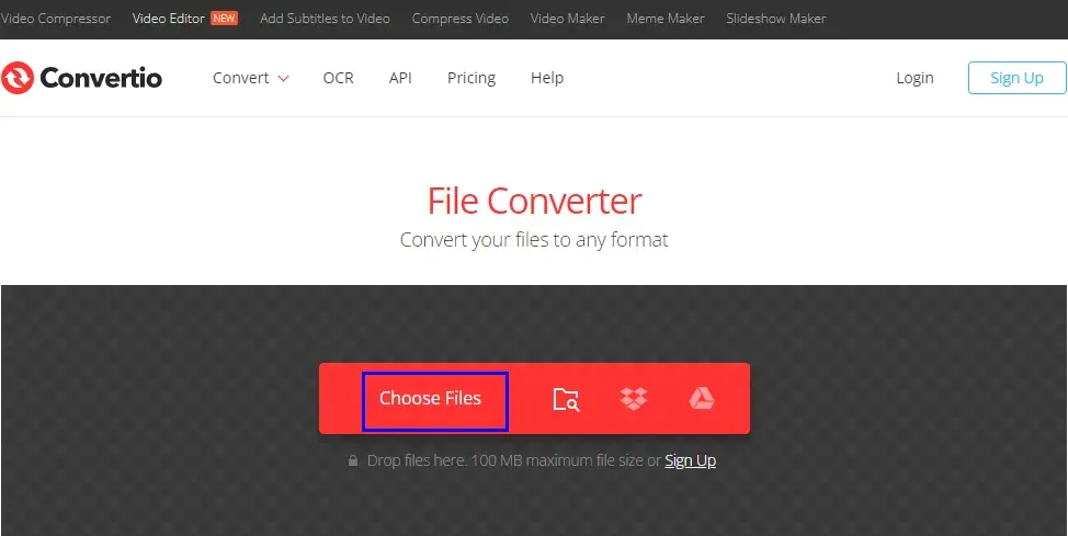 how to convert mov to gif with convertio 1