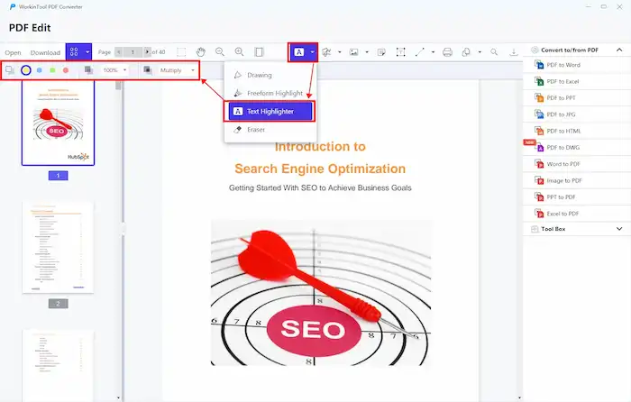 workintool text highlighter