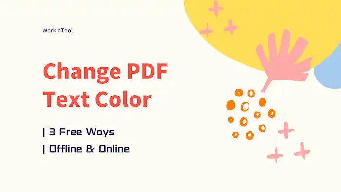 how to change pdf text color
