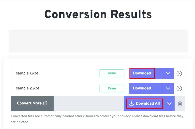 how to convert wps to word online in freeconvert 2