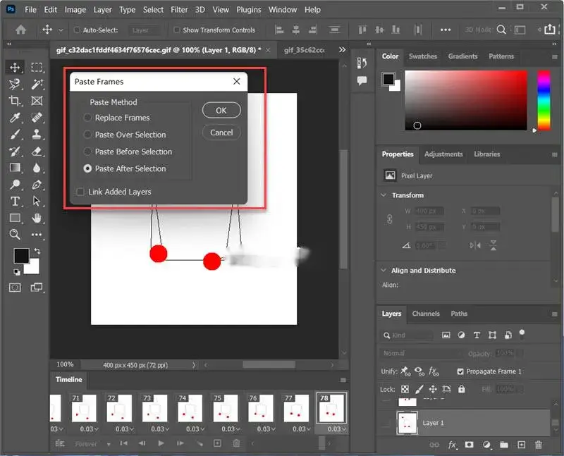 how to merge gifs in photoshop 3