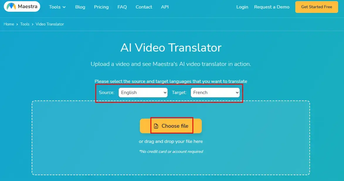 how to translate an online course video through maestra ai