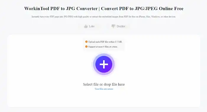 workintool pdf to jpg online