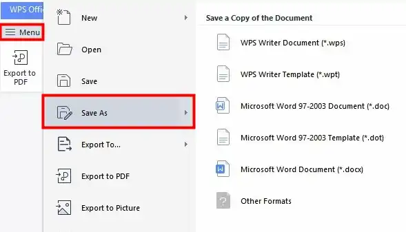 wps office wps to pdf converter
