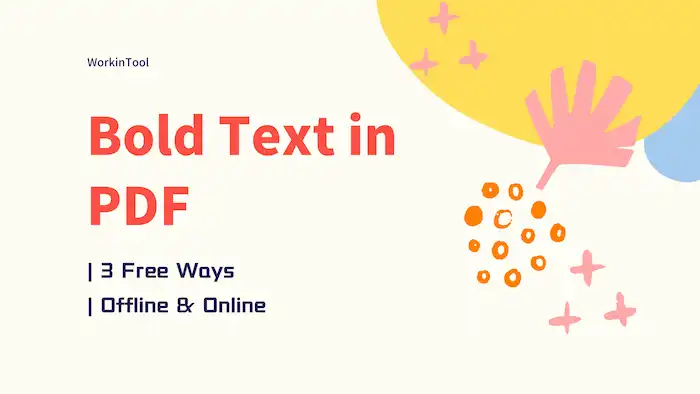 how to bold text in pdf