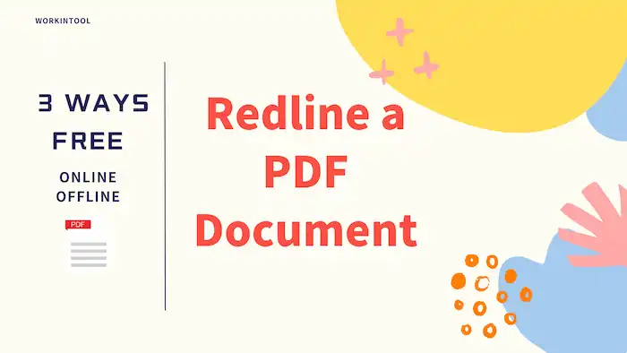 How to Redline a PDF Document for Free Online/Offline | 3 Ways