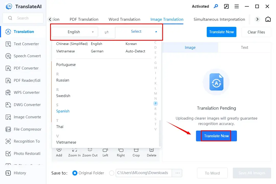 how to translate google slides with workintool translateai image translation 1