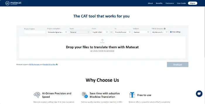 Matecat (step 1)