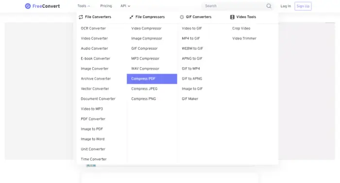 FreeConvert (step 1)