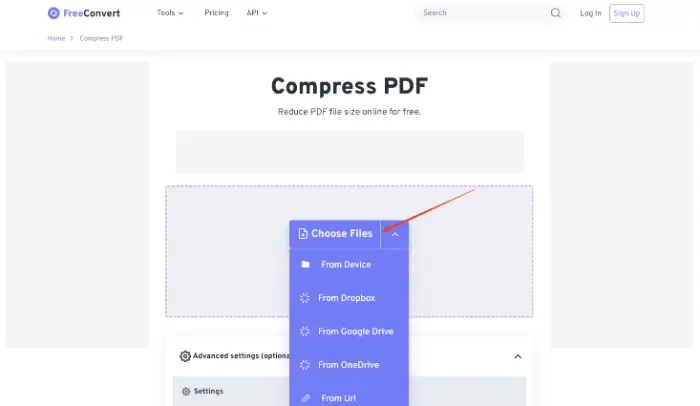FreeConvert (step 2)