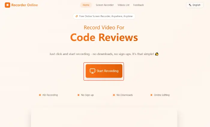 Recorder Online (step 1)