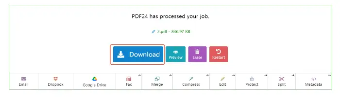 PDF24 Tools (step 4)