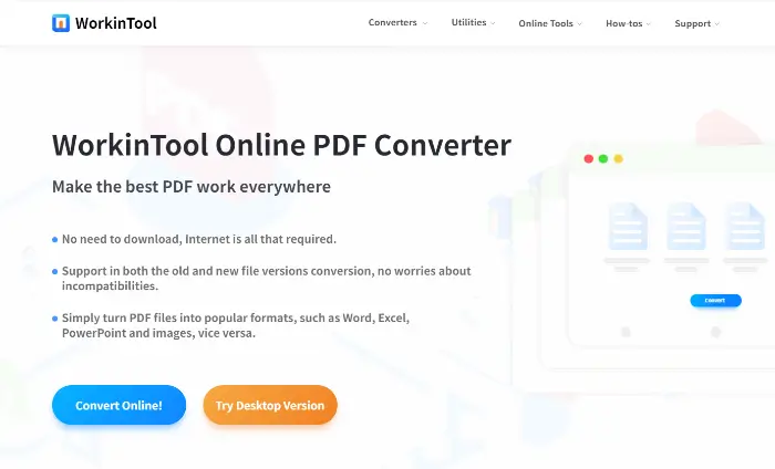 WorkinTool PDF Converter Online