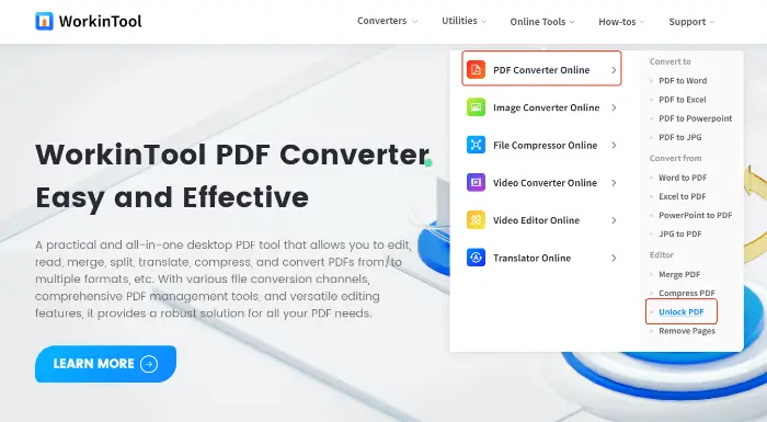 WorkinTool PDF Password Remover