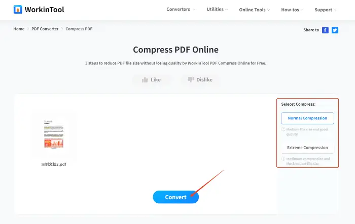 WorkinTool PDF Converter Online (strp 3)