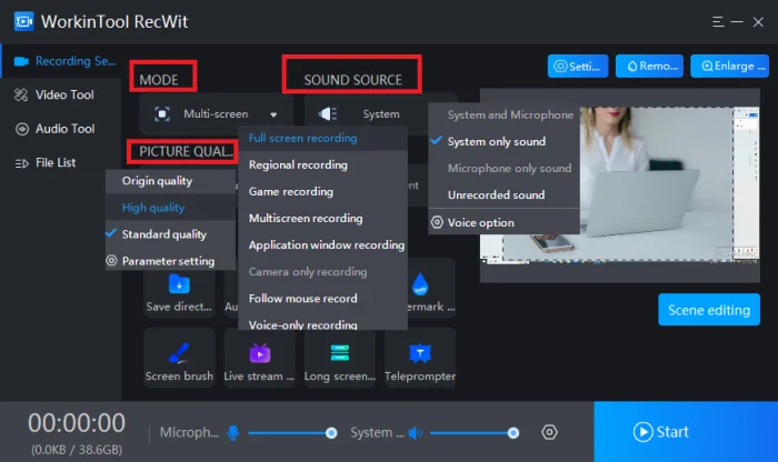 WorkinTool RecWit step2