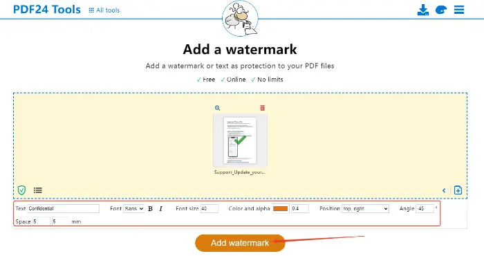 PDF24 Tools (step 3)