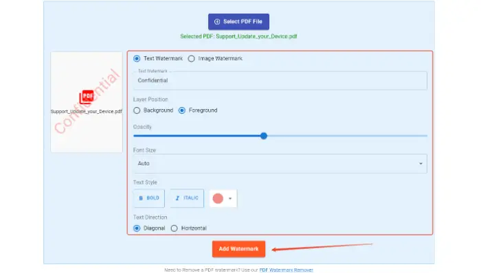 SetPDF (step 3)