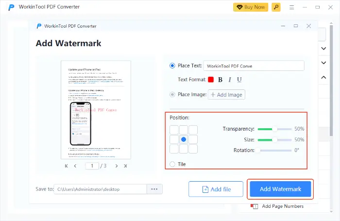 WorkinTool PDF Converter (step 4)