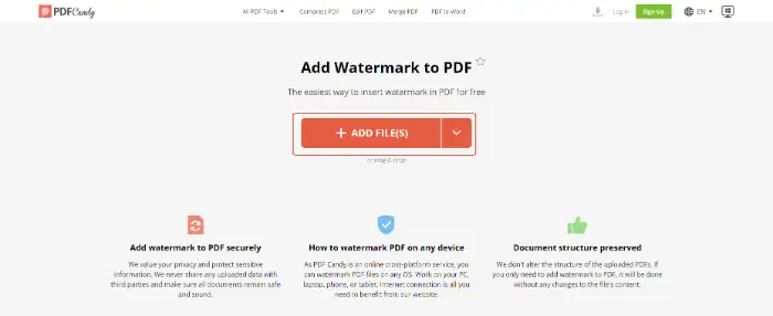 PDF Candy (step 2)