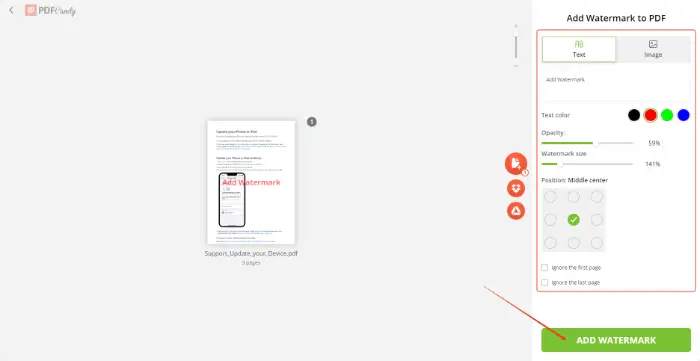 PDF Candy (step 3)