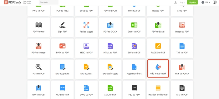 PDF Candy step1