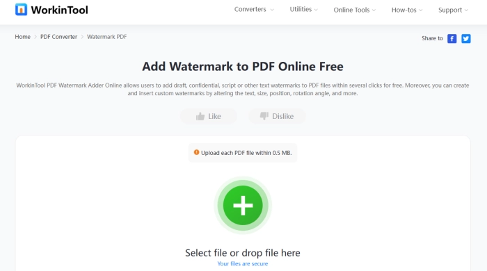 PDF Watermark Adder Online