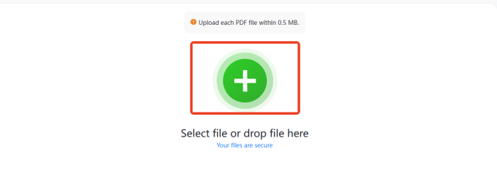 PDF Watermark Adder Online step1