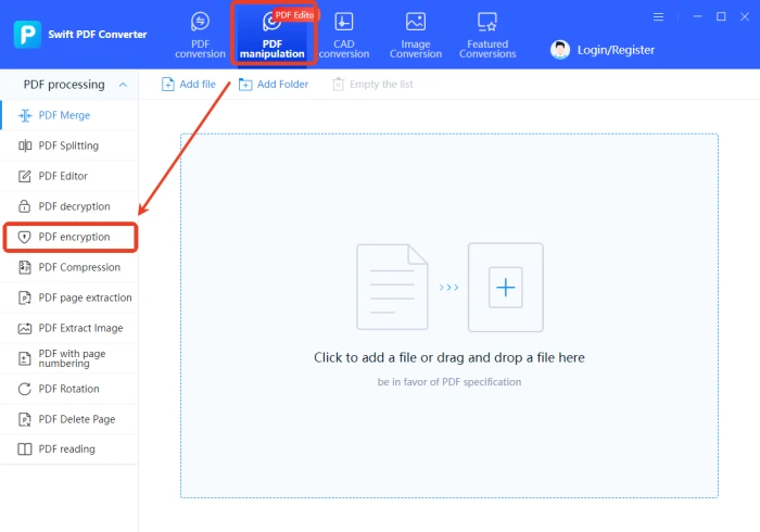 Swift PDF Converter step1