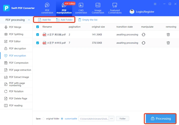Swift PDF Converter step2