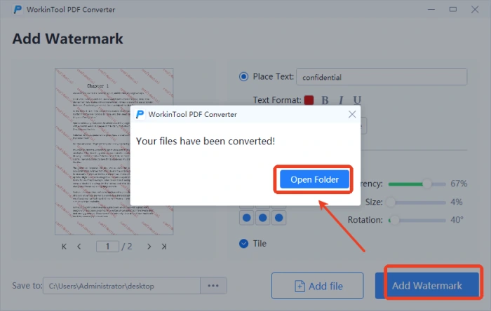 WorkinTool PDF Converter step4