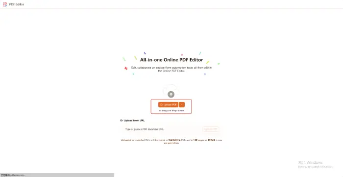 Zoho PDF Editor (step 1)