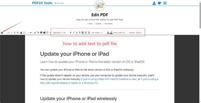 PDF24 Tools (step 3)