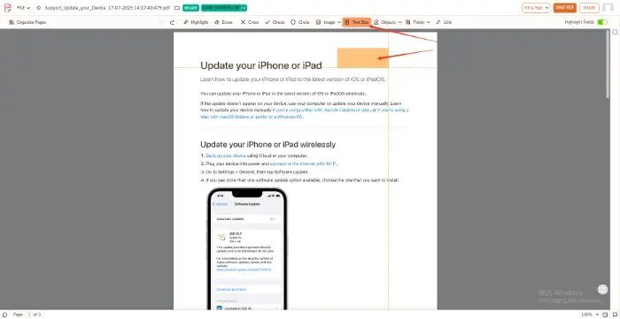 Zoho PDF Editor (step 2)