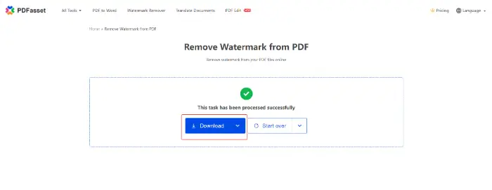 PDFasset (step 3)