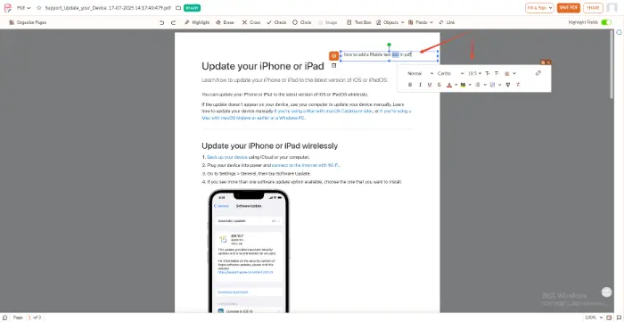 Zoho PDF Editor (step 3)