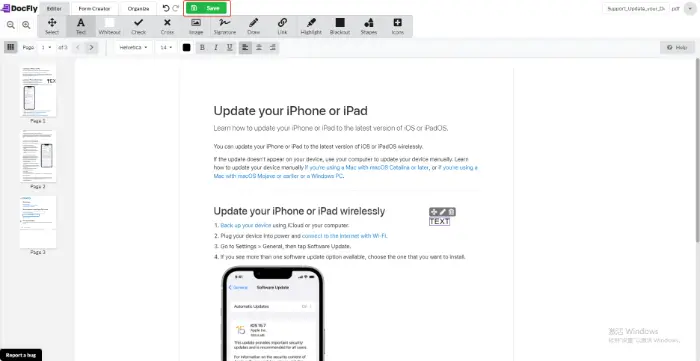 DocFly (step 4)