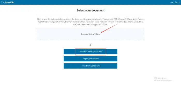 ScanWritr (step 2)