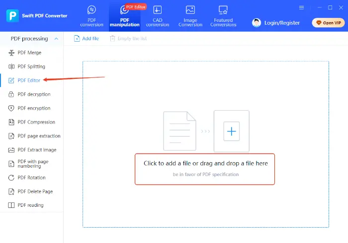 Swift PDF Converter (step 1)