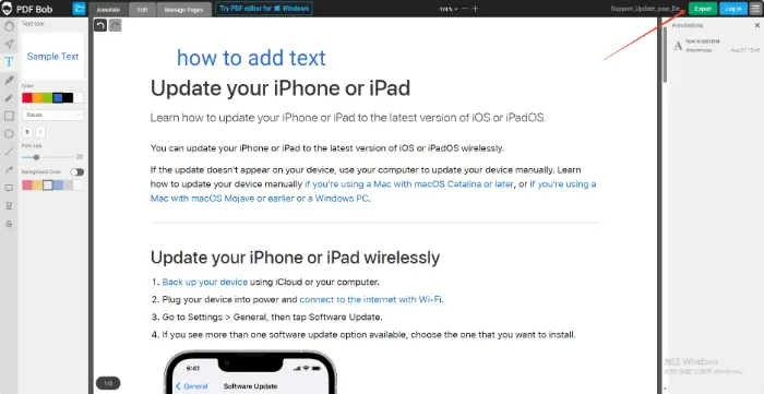PDF Bob (step 4)