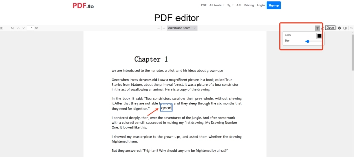 PDF. to step2