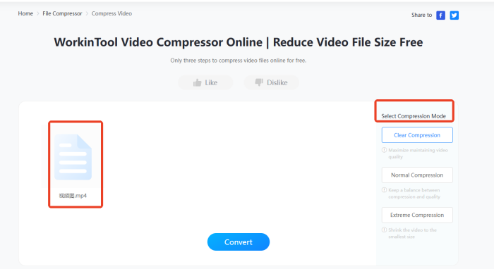 Video Compressor Online step2