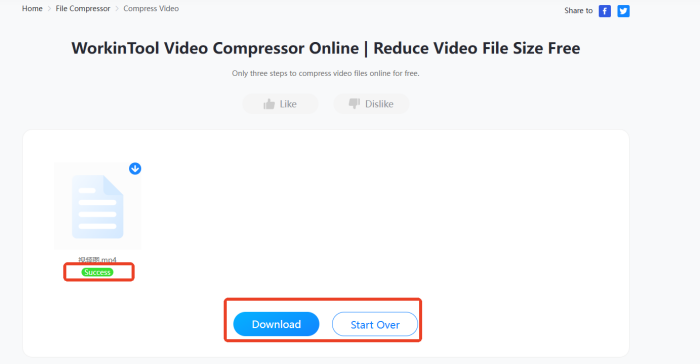 Video Compressor Online step3
