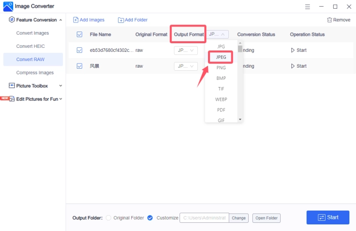 ImageConverter step3